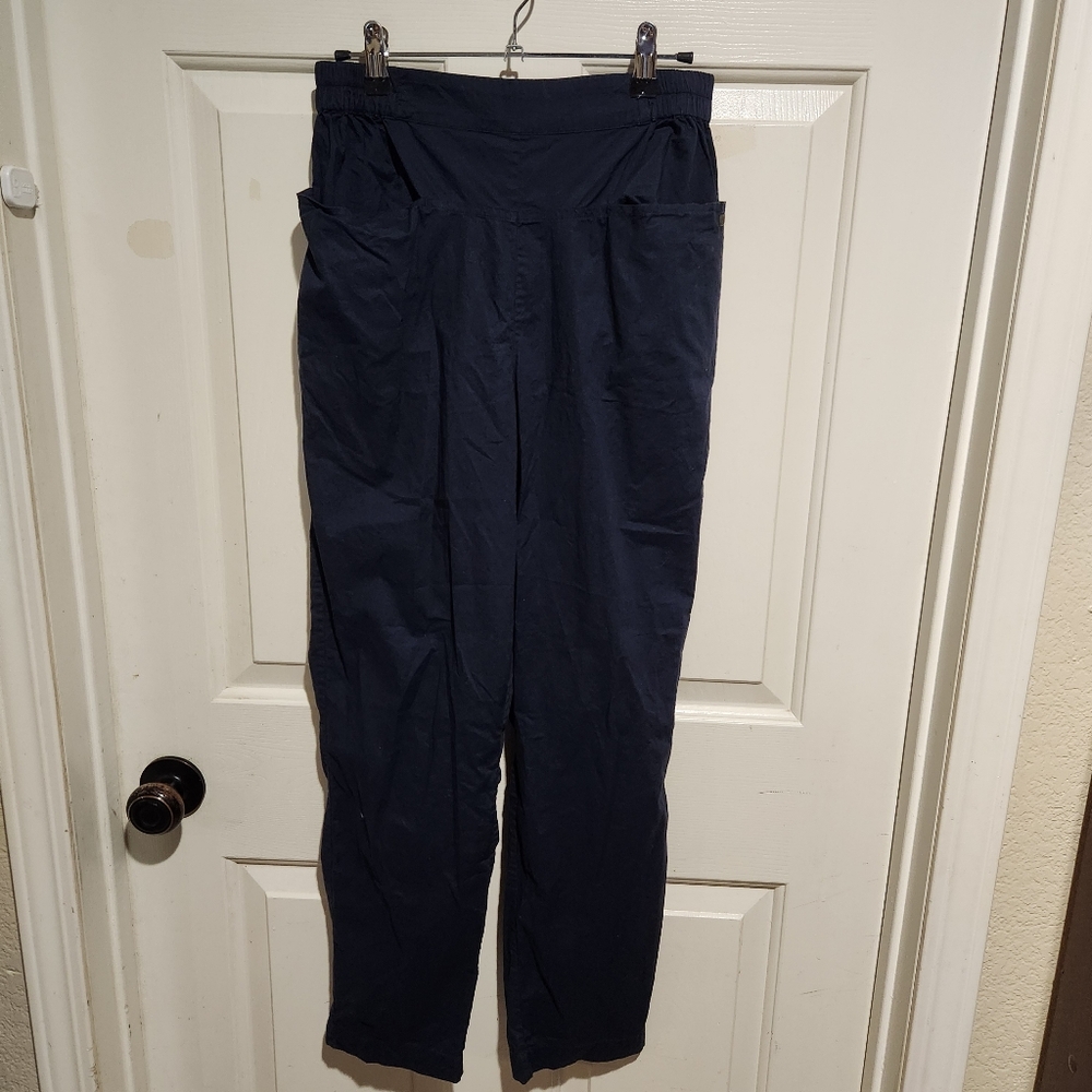 Lunya Blue Airy Cotton Tapered Pants Sleep Lounge Pajama Medium